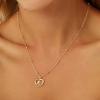 imageCicy Bell Womens Initial Necklace for Women 18k Gold Plated Shell Personalized Letter Pendant Necklace 177 with 2 ExtenderStyle 2EGold
