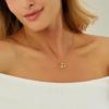 imageCicy Bell Womens Initial Necklace for Women 18k Gold Plated Shell Personalized Letter Pendant Necklace 177 with 2 ExtenderStyle 2FGold
