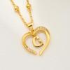 imageCicy Bell Womens Initial Necklace for Women 18k Gold Plated Shell Personalized Letter Pendant Necklace 177 with 2 ExtenderStyle 2GGold