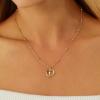 imageCicy Bell Womens Initial Necklace for Women 18k Gold Plated Shell Personalized Letter Pendant Necklace 177 with 2 ExtenderStyle 2JGold
