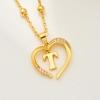 imageCicy Bell Womens Initial Necklace for Women 18k Gold Plated Shell Personalized Letter Pendant Necklace 177 with 2 ExtenderStyle 2TGold