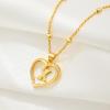 imageCicy Bell Womens Initial Necklace for Women 18k Gold Plated Shell Personalized Letter Pendant Necklace 177 with 2 ExtenderStyle 2XGold