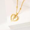 imageCicy Bell Womens Initial Necklace for Women 18k Gold Plated Shell Personalized Letter Pendant Necklace 177 with 2 ExtenderStyle 2YGold