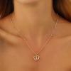 imageCicy Bell Womens Initial Necklace for Women 18k Gold Plated Shell Personalized Letter Pendant Necklace 177 with 2 ExtenderStyle 2ZGold