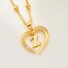 imageCicy Bell Womens Initial Necklace for Women 18k Gold Plated Shell Personalized Letter Pendant Necklace 177 with 2 ExtenderStyle 2ZGold