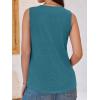 imageCicy Bell Women V Neck Tank Tops Dressy Casual Summer Loose Fit Sleeveless Shirts BlouseLake Blue