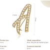 imageCicy Bell AZ Initial 26 Letter Brooch Pins 18k Gold Plated Cubic Zirconia Breastpin Name Personalized Gifts for Women MenGoldA