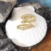 imageCicy Bell AZ Initial 26 Letter Brooch Pins 18k Gold Plated Cubic Zirconia Breastpin Name Personalized Gifts for Women MenGoldB