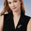 imageCicy Bell AZ Initial 26 Letter Brooch Pins 18k Gold Plated Cubic Zirconia Breastpin Name Personalized Gifts for Women MenGoldL