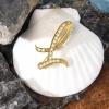imageCicy Bell AZ Initial 26 Letter Brooch Pins 18k Gold Plated Cubic Zirconia Breastpin Name Personalized Gifts for Women MenGoldL