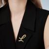 imageCicy Bell AZ Initial 26 Letter Brooch Pins 18k Gold Plated Cubic Zirconia Breastpin Name Personalized Gifts for Women MenGoldL