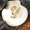 imageCicy Bell AZ Initial 26 Letter Brooch Pins 18k Gold Plated Cubic Zirconia Breastpin Name Personalized Gifts for Women MenGoldY