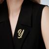 imageCicy Bell AZ Initial 26 Letter Brooch Pins 18k Gold Plated Cubic Zirconia Breastpin Name Personalized Gifts for Women MenGoldY