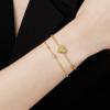 imageCicy Bell Gold Initial Bracelets for Women Dainty 18K Gold Plated Layered Cubic Zirconia Bracelet Personalized 26 Alphabet Monogram Charm BraceletStyle 1QGold