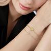 imageCicy Bell Gold Initial Bracelets for Women Dainty 18K Gold Plated Layered Cubic Zirconia Bracelet Personalized 26 Alphabet Monogram Charm BraceletStyle 1EGold