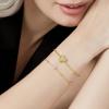 imageCicy Bell Gold Initial Bracelets for Women Dainty 18K Gold Plated Layered Cubic Zirconia Bracelet Personalized 26 Alphabet Monogram Charm BraceletStyle 1QGold