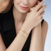 imageCicy Bell Gold Initial Bracelets for Women Dainty 18K Gold Plated Layered Cubic Zirconia Bracelet Personalized 26 Alphabet Monogram Charm BraceletStyle 1SGold