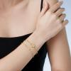 imageCicy Bell Gold Initial Bracelets for Women Dainty 18K Gold Plated Layered Cubic Zirconia Bracelet Personalized 26 Alphabet Monogram Charm BraceletStyle 1AGold