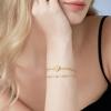 imageCicy Bell Gold Initial Bracelets for Women Dainty 18K Gold Plated Layered Cubic Zirconia Bracelet Personalized 26 Alphabet Monogram Charm BraceletStyle 1CGold