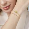 imageCicy Bell Gold Initial Bracelets for Women Dainty 18K Gold Plated Layered Cubic Zirconia Bracelet Personalized 26 Alphabet Monogram Charm BraceletStyle 1RGold