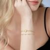 imageCicy Bell Gold Initial Bracelets for Women Dainty 18K Gold Plated Layered Cubic Zirconia Bracelet Personalized 26 Alphabet Monogram Charm BraceletStyle 1WGold