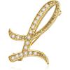 imageCicy Bell AZ Initial 26 Letter Brooch Pins 18k Gold Plated Cubic Zirconia Breastpin Name Personalized Gifts for Women MenGoldL