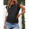 imageCicy Bell Womens Cap Sleeve Sweater Vest Summer Casual Sleeveless Knit Tank Tops Loose Fit Crew Neck Shirts PulloverBlack