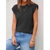 imageCicy Bell Womens Cap Sleeve Sweater Vest Summer Casual Sleeveless Knit Tank Tops Loose Fit Crew Neck Shirts PulloverBlack