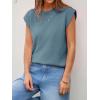 imageCicy Bell Womens Cap Sleeve Sweater Vest Summer Casual Sleeveless Knit Tank Tops Loose Fit Crew Neck Shirts PulloverLake Blue