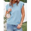 imageCicy Bell Womens Cap Sleeve Sweater Vest Summer Casual Sleeveless Knit Tank Tops Loose Fit Crew Neck Shirts PulloverLight Blue
