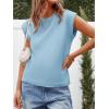 imageCicy Bell Womens Cap Sleeve Sweater Vest Summer Casual Sleeveless Knit Tank Tops Loose Fit Crew Neck Shirts PulloverLight Blue