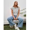 imageCicy Bell Womens Cap Sleeve Sweater Vest Summer Casual Sleeveless Knit Tank Tops Loose Fit Crew Neck Shirts PulloverLight Grey