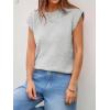 imageCicy Bell Womens Cap Sleeve Sweater Vest Summer Casual Sleeveless Knit Tank Tops Loose Fit Crew Neck Shirts PulloverLight Grey