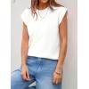 imageCicy Bell Womens Cap Sleeve Sweater Vest Summer Casual Sleeveless Knit Tank Tops Loose Fit Crew Neck Shirts PulloverWhite