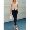 imageCicy Bell Womens Cute Going Out Tops Ribbed Button Up Tank Tops Cap Sleeve Sweater Vest Summer Sexy OutfitsBeige