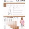 imageCicy Bell Womens Oversized Sweaters 34 Sleeve Summer Casual Knitted Tops Crewneck Lightweight Loose Pullover BlousesSky Blue