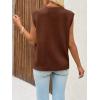 imageCicy Bell Womens V Neck Sweater Vest Casual Button Down Knit Vest Outerwear Sleeveless Trendy CardigansCoffee