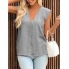 imageCicy Bell Womens V Neck Sweater Vest Casual Button Down Knit Vest Outerwear Sleeveless Trendy CardigansGrey