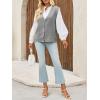 imageCicy Bell Womens V Neck Sweater Vest Casual Button Down Knit Vest Outerwear Sleeveless Trendy CardigansGrey