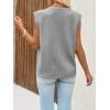 imageCicy Bell Womens V Neck Sweater Vest Casual Button Down Knit Vest Outerwear Sleeveless Trendy CardigansGrey