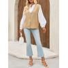 imageCicy Bell Womens V Neck Sweater Vest Casual Button Down Knit Vest Outerwear Sleeveless Trendy CardigansKhaki