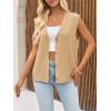 imageCicy Bell Womens V Neck Sweater Vest Casual Button Down Knit Vest Outerwear Sleeveless Trendy CardigansKhaki
