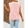 imageCicy Bell Womens V Neck Sweater Vest Casual Button Down Knit Vest Outerwear Sleeveless Trendy CardigansPink