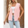 imageCicy Bell Womens V Neck Sweater Vest Casual Button Down Knit Vest Outerwear Sleeveless Trendy CardigansPink