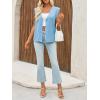 imageCicy Bell Womens V Neck Sweater Vest Casual Button Down Knit Vest Outerwear Sleeveless Trendy CardigansSky Blue