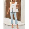 imageCicy Bell Womens V Neck Sweater Vest Casual Button Down Knit Vest Outerwear Sleeveless Trendy CardigansWhite