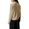 imageCicy Bell Womens Silk Button Down Shirts Long Sleeve Dressy Work Casual Twist Front Satin Blouse Tops