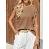 imageCicy Bell Womens Cap Sleeve Tank Tops Boat Neck Loose Fit Tshirts Summer Casual Basic Tee ShirtsBrown