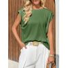 imageCicy Bell Womens Cap Sleeve Tank Tops Boat Neck Loose Fit Tshirts Summer Casual Basic Tee ShirtsDeep Green