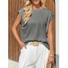 imageCicy Bell Womens Cap Sleeve Tank Tops Boat Neck Loose Fit Tshirts Summer Casual Basic Tee ShirtsGrey
